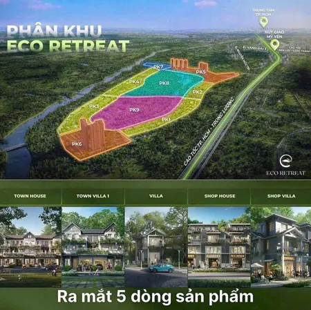 Eco Rereat Long An Chỉ 5.8 Tỷ bao VAT/90m2 chiết khấu cực cao bao lấy căn đẹp