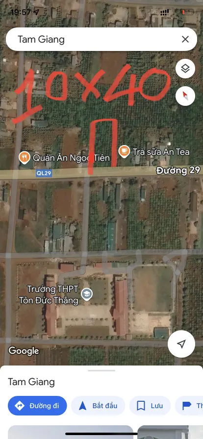 Đất ql29. Tam giang. Đối diện trường cấp 3