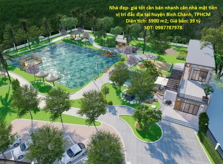 Nhà đẹp- giá tốt cần bán nhanh căn nhà mặt tiền vị trí đắc địa tại huyện Bình Chánh, TPHCM