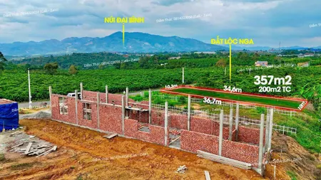 Đất mặt tiền đường Võ Trường Toản - Lộc Nga thành phố Bảo Lộc