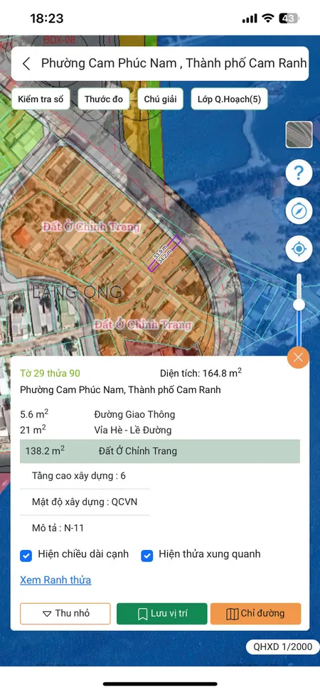 Cam Phúc Nam quy hoạc 2045 ra mặt đường 28m ven vịnh Cam Ranh lô góc 3 mặt tiền đẹp