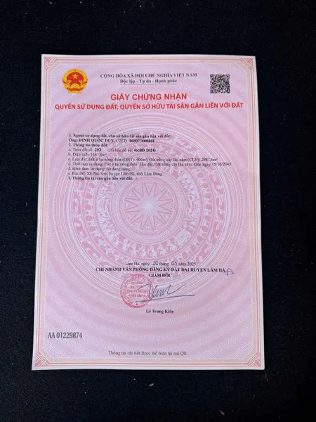 Bán đất đầu tư phân lô ngay mặt tiền đường QL27, Phú Sơn - Lâm Hà - Lâm Đồng.