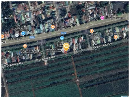 Bán đất BÁN MẶT TIỀN Y LINH NIE KDAM 120m² 2.98 tỷ tại Phường Tân Hòa Thành phố Buôn Ma Thuột