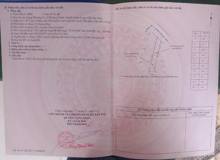 LÔ ĐẤT VỊ TRÍ ĐẸP - ĐẦU TƯ SINH LỜI - Cần Bán Đất Xã Phương Thạnh, Càng Long, Trà Vinh
