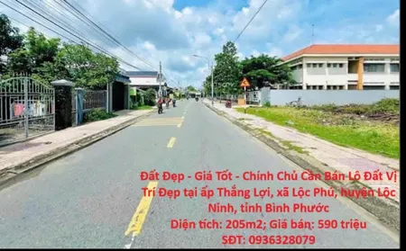 Đất Đẹp - Giá Tốt - Chính Chủ Cần Bán Lô Đất Vị Trí Đẹp tại huyện Lộc Ninh, tỉnh Bình Phước