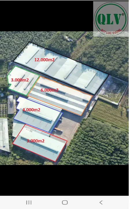 Cho thuê nhà xưởng khuôn viên rộng 53.000m² tại Đồng Xoài Bình Phước – GIÁ CHỈ 2 USD/M²