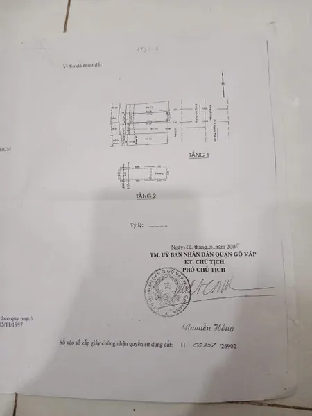 Bán nhà 32.4m² 5.25 tỷ Quận Gò Vấp