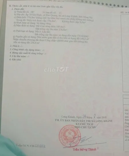 Nhà Đất Bảo Quang Long Khánh Đồng Nai