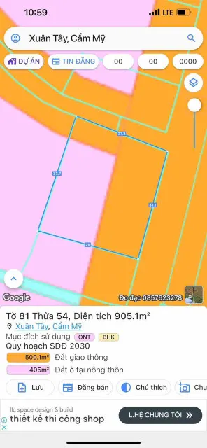Gần 4,800m2 có 300m ONT, Góc 2 Mặt tiền đường Tỉnh Lộ 765   huyện Cẩm Mỹ (2XT-24).