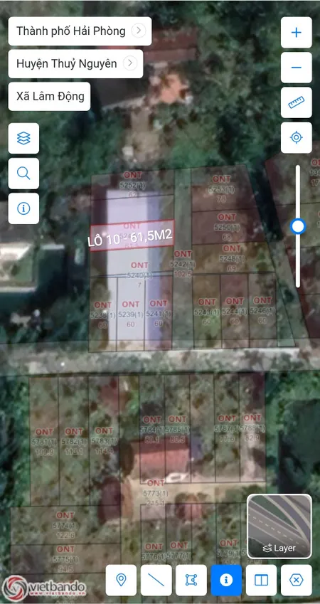 Bán đất 61,5m² ngõ oto 1.35 tỷ tại Xã Lâm Động Huyện Thuỷ Nguyên. liên hệ 0362558882