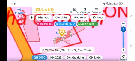 Bán đất 1006.6m² 1.55 tỷ tại Xã Tân Tiến Thị xã La Gi