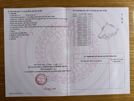 bán đất vuông như bàn cờ 4 mặt đường dt 2480m2 xã tân phúc hàm tân