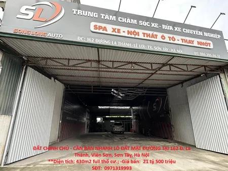 ĐẤT CHÍNH CHỦ - CẦN BÁN NHANH LÔ ĐẤT MẶT ĐƯỜNG TẠI 162 Đ. La Thành, Viên Sơn, Sơn Tây, Hà Nội