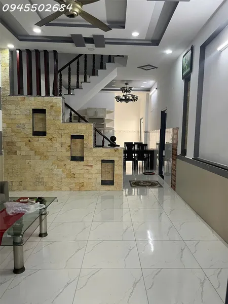 Cho thuê nhà mới gần chợ 7*15m, 1 trệt 1 lầu 4 pn,Thạnh Lộc 13 Q.12