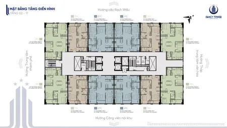 CĂN HỘ 64M2 2PN CHUNG CƯ FANCY KĐT HƯNG PHÚ TP BẾN TRE