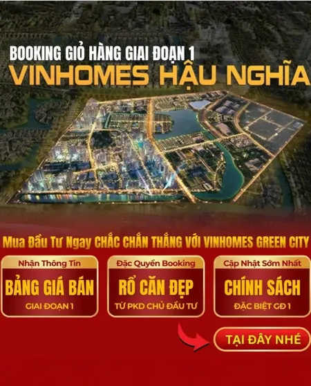 NHẬN BOOKING DỰ ÁN VINHOMES HẬU NGHĨA ANH CHỊ QUAN TÂM GỌI CHO EM Ạ