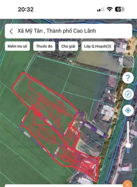 ĐẤT ĐẸP - GIÁ TỐT - Chính chủ bán nhanh đất ruộng tại Cầu Bà Vại, Xã Mỹ Tân, Tp Cao Lãnh, Đồng Tháp