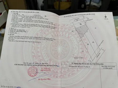 Bán nhanh lô đất ngang 18,6m VIEW HỒ PHÚC HƯNG- LÂM HÀ 1 tỷ 680 triệu