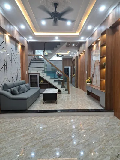 Nhà mới 100% – Mặt tiền đường N1 nhựa 13m – KDC Phú Hồng Thịnh 9 – P. Bình An – Full nội thất