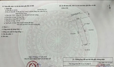 Đất phân lô 333 Văn Cao, 272m, ngang gần 10m, Giá cực rẻ 47 tr/m