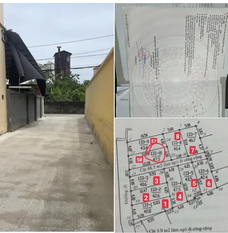 Bán lô đất 42.4m thôn Chợ, Bình Minh, Thanh Oai, Hà Nội