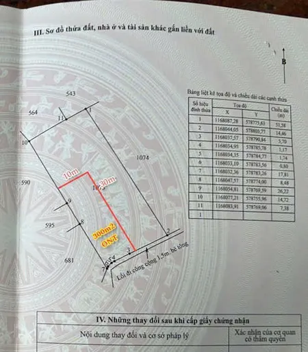 Xã Quê mỹ thạnh , Huyện tân Trụ. LA Cách Nguyễn thị lầu 200m  - DT : 1173m2 trong đó 10x30 thổ  📌 Giá : 850tr