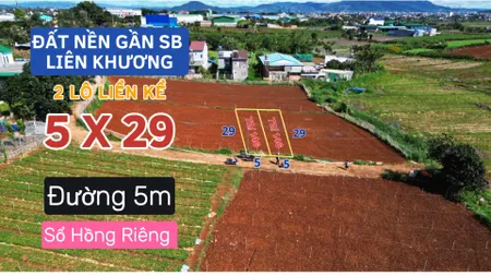 🔰🔰Một bất động sản gần sân bay liên khương - DT 2 lô liền kề, 146m2 - Đường 5m