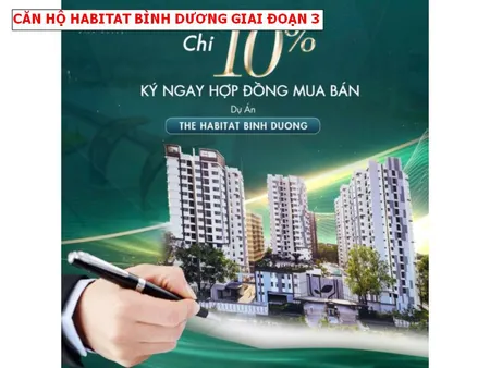 Giỏ hàng căn hộ The Habitat Bình Dương mới nhất, chính sách chiết khấu cao, nhận nhà ngay chỉ thanh toán 30%