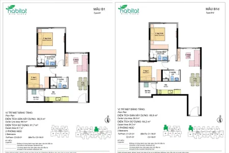 Bán căn hộ 1 phòng ngủ The Habitat Bình Dương Giai đoạn 3 giá gốc chủ đầu tư