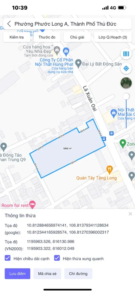 BDS HVL CHO THUÊ 7000 M² MTKD Lã Xuân Oai 54x133m CÓ 200M2 THỔ GIÁ 110TR/TH