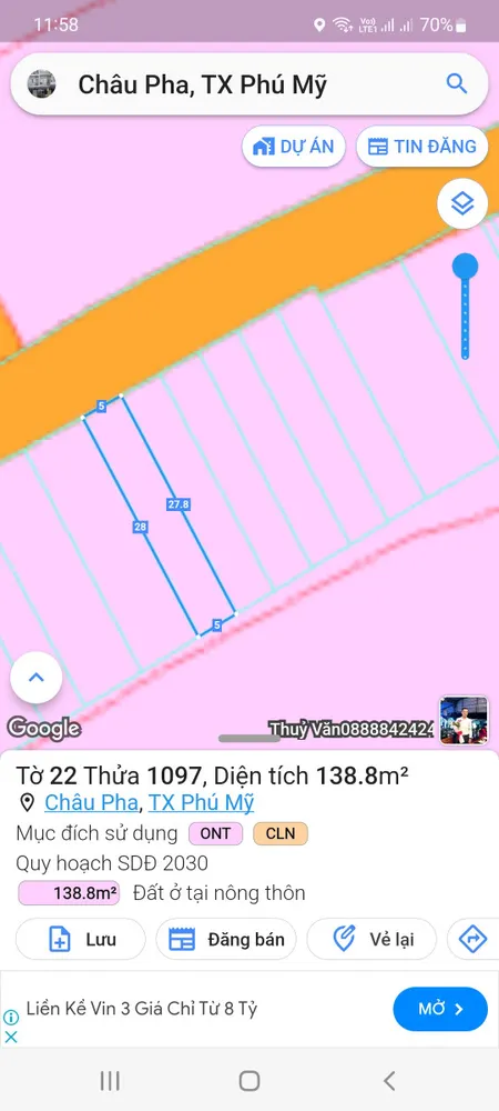 Nhà Đất Châu Pha TX Phú Mỹ Bà Rịa - Vũng Tàu