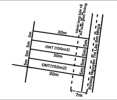 Bán đất MT nhựa Nguyễn Thị Lầu  5x30m giá 870tr có nền sẵn Tân Trụ Long An