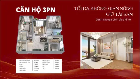 Đầu tư ngay căn hộ 3pn căn góc view quảng trường Hùng Vương cơ hội sinh lời cao