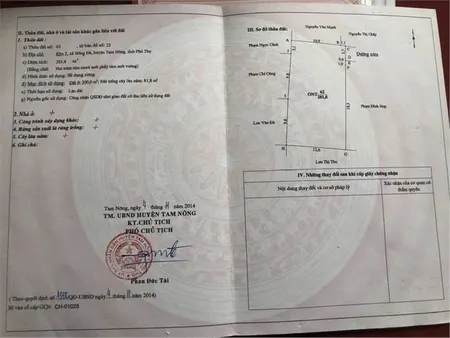CHÍNH CHỦ CẦN BÁN NHANH LÔ ĐẤT  TẠI xã Hồng đà, Huyện Tam Nông, Tỉnh Phú Thọ.