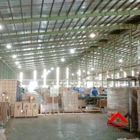 Cho thuê 11ha nhà xưởng trong KCN Mỹ Phước – Tổng diện tích 21ha, trạm điện 7.500kVA, giá 4.2 USD/m²