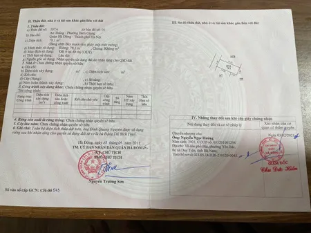 Bán đất 78,1m² 5.8 tỷ tại Phường Biên Giang Quận Hà Đông