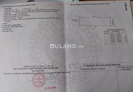 Bán  đất thổ cư 131.8m² , giá 1.7 tỷ tại, Phường Cam Nghĩa, Thành phố Cam Ranh, Khánh Hòa