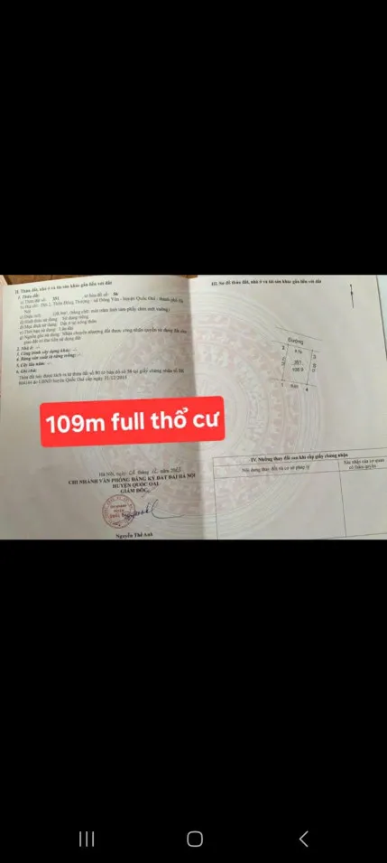 SỞ HỮU NGAY LÔ ĐẤT ĐẸP - GIÁ SIÊU ĐẦU TƯ - Vị Trí Đắc Địa Tại Đông Thượng, Đông Yên, Quốc Oai, TPHN
