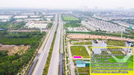Lô góc siêu đẳng cấp mặt đường Vành Đai 3.5, giá đầu tư