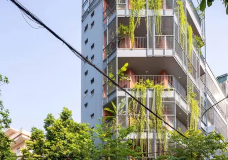 Cho thuê homestay nhà đẹp 3 mặt thoáng ở Mỗ Lao - Hà Đông, Hà Nội, được giới thiệu trên báo Kiến trúc uy tín của Mỹ (Arch Daily)