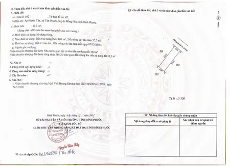 ĐẤT ĐẸP - GIÁ TỐT - Bán GẤP Lô Đất Tiềm Năng Tại Xã Tân Phước, Đồng Phú, Bình Phước