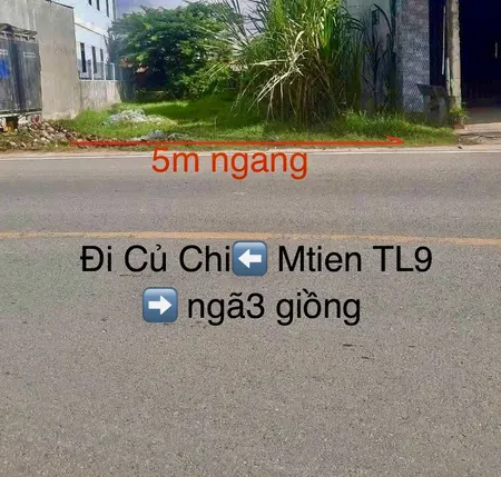 Bán gấp đất mặt tiền đường tỉnh lộ 9 hoặc đường mỹ hạnh 3,5tỷ