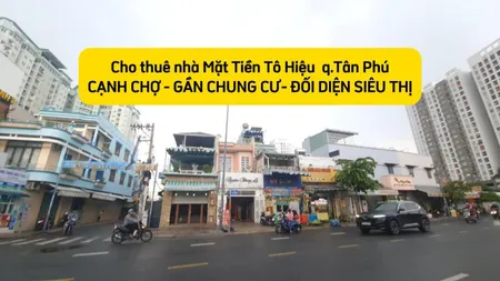 Cho thuê nhà mặt tiền Tô Hiệu 125m², 1Lầu - NGANG 5M- GẦN CHUNG CƯ