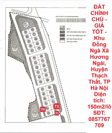 ĐẤT CHÍNH CHỦ - GIÁ TỐT - Khu Đồng Ngà Xã Hương Ngải, Huyện Thạch Thất, TP Hà Nội