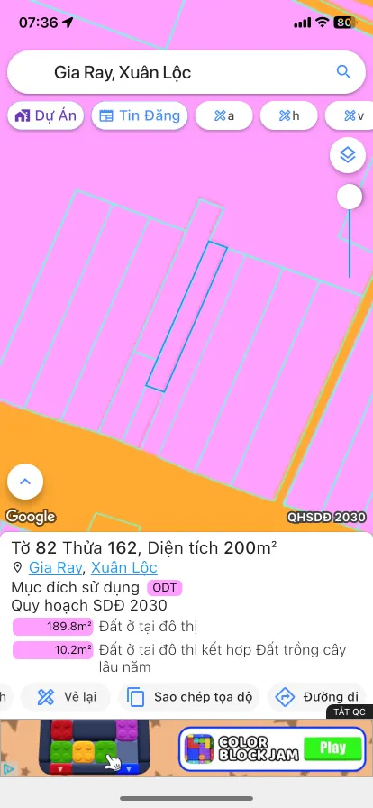 Bán đất 200m² 4 tỷ tại Thị trấn Gia Ray Huyện Xuân Lộc