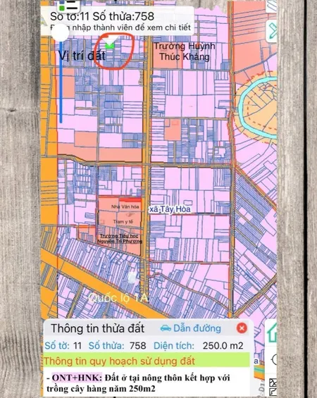 Chính chủ bán đất thổ cư