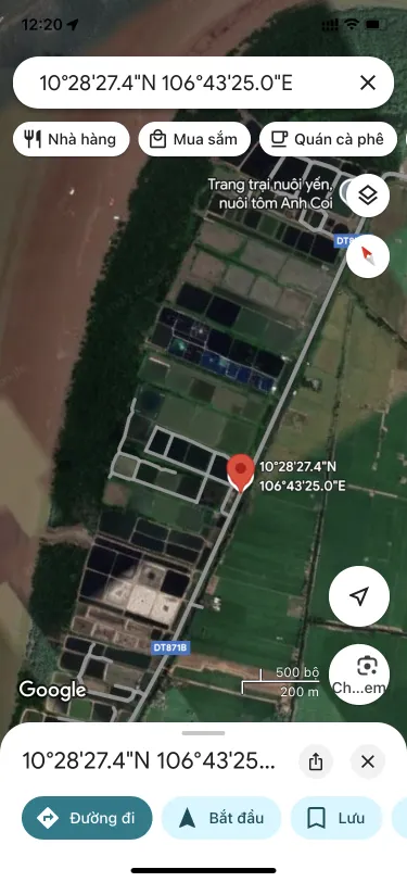 Bán đất 20000m² 12 tỷ tại Xã Tân Phước Huyện Gò Công Đông
