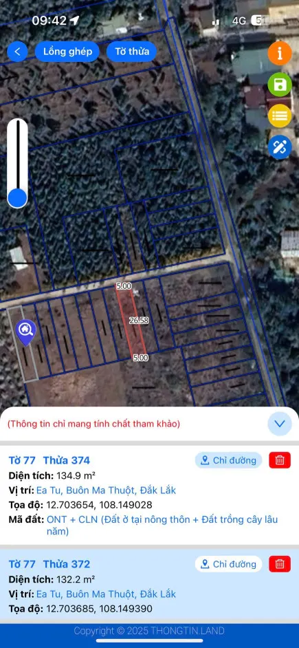 Bán đất 132.2m² 650 triệu tại Xã Ea Tu Thành phố Buôn Ma Thuột