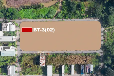 Bán đất nền biệt thự BT3-02 KDC Long Hậu, 202.5m², hướng Tây, sổ hồng, khu biệt lập yên tĩnh