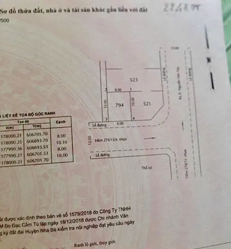 Bán đất gần Trường Quốc Tế Mỹ, Nguyễn Văn Tạo, 8x10m, đường 12m , xây tự do, chỉ 3.5 tỷ